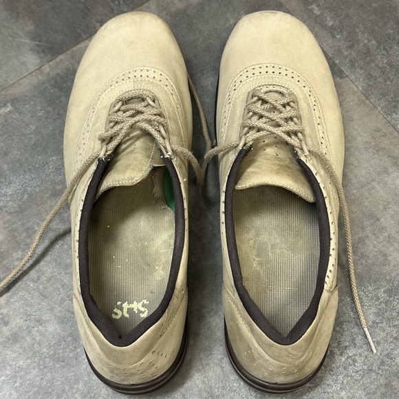 SAS Women's 11 Walk Easy Lace Up Suede Leather Sneakers Walking Shoes Orthotic - Picture 6 of 13